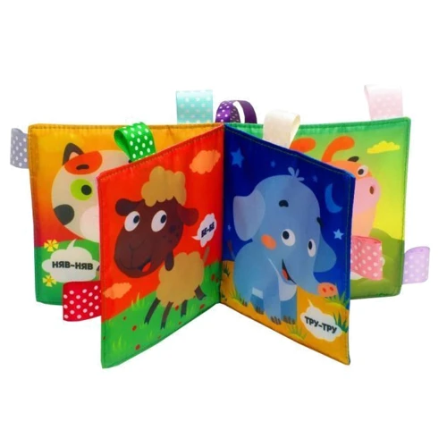 Мягкая книжка-пищалка Bambini Как говорит мама (403815)