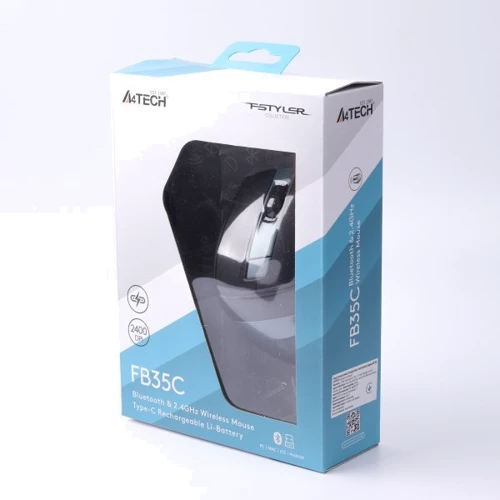 Мышь A4Tech FB35C Midnight Green: Вес 91 г