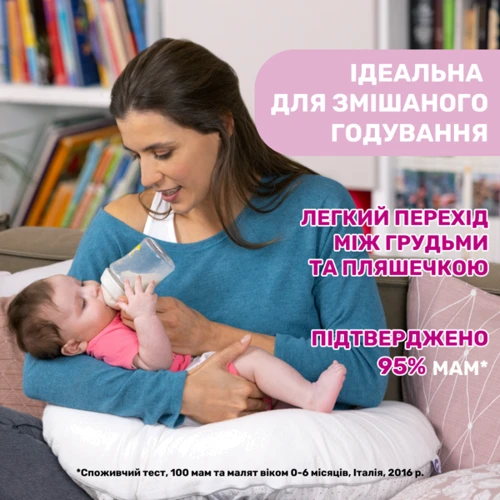 Бутылочка стеклянная Chicco Natural Feeling c силиконовой соской 0м+ 250 мл (81221.30) фото 8