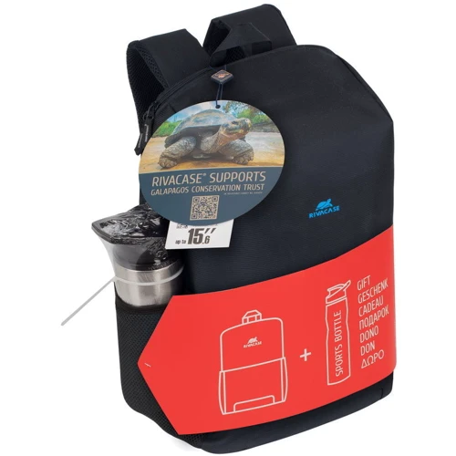 Сумка для ноутбуков RivaCase 15.6" Regent + Sports Bottle (8068): Материал полиэстер