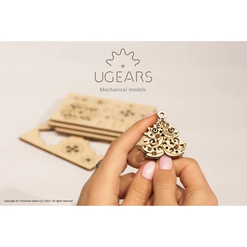 Механічний 3D пазл UGEARS "Фіджети-Новорічна магія" (70043) фото 5