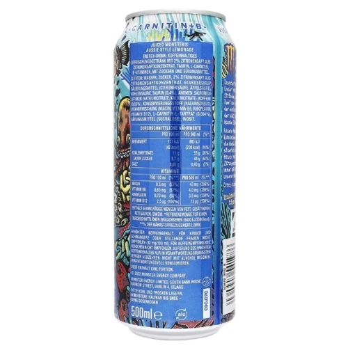 Напиток энергетический Monster Energy Juice Aussie Style Lemonade 500 ml