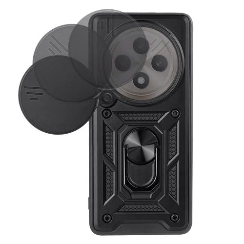 Чехол для телефонов BeCover Military Black for Oppo Reno12 F 5G (713079): Материал TPU (термополиуретан) и пластик