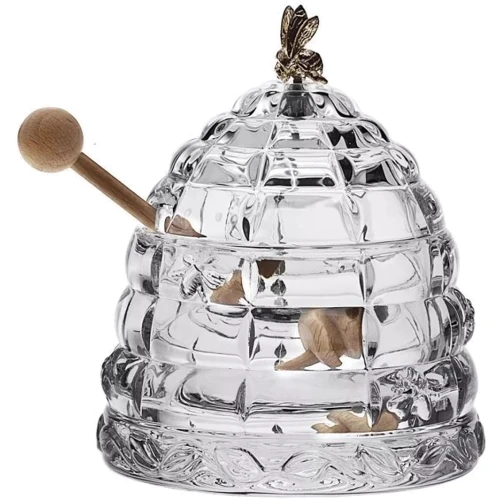 Емкость для хранения Емкость для меда Bohemia Crystal Bee Hive 12 см (53312/69710/118)