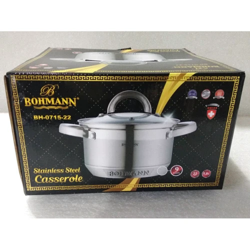 Каструля Bohmann 22 см 5 л (0715-22-BH): Тип Традиционная