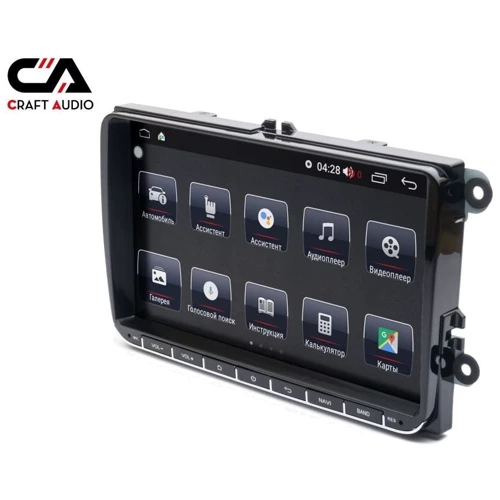 Штатна магнітола CraftAudio CA-8875 9" VW PQ: Дисплей 9" IPS (1024x600)