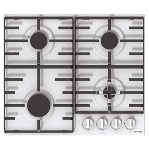 Варильна поверхня газова Gorenje G640W: Розташування панелі фронтальне