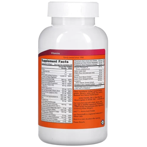 Now Foods Liquid Multi Gels 180 softgels / 90 servings: Форма выпуска Капсулы
