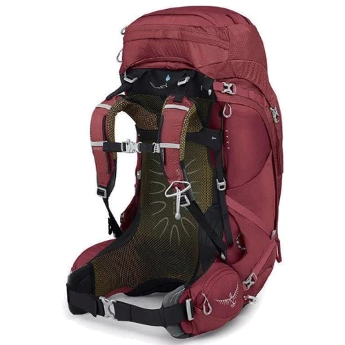 Рюкзак туристический Osprey Aura AG 65 Berry Sorbet Red, WXS/ фото 3