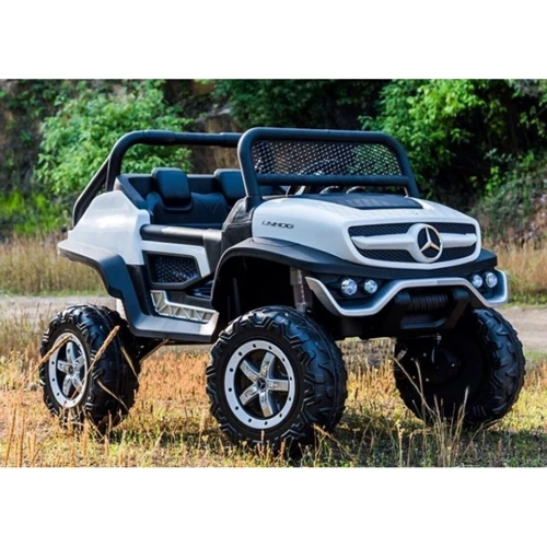 Электромобиль Kidsauto Двухместный Багги Mercedes-Benz UNIMOG 4х4 белый (Unimog_white): Материал колес EVA