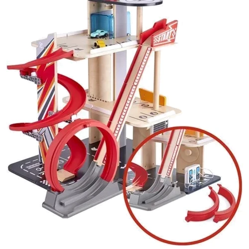 Автотрек Hape с паркингом, лифтом и вертолетной площадкой (E3019A)