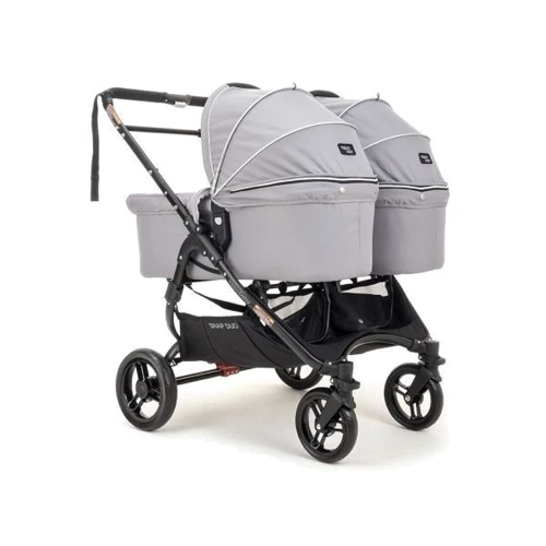 Универсальная коляска 2 в 1 для двойни Valco baby Snap Duo / Cool Grey: Материал колес полиуретан