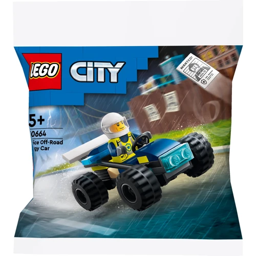 Конструктор LEGO City Полицейский баги для бездорожья (30664): Количество деталей, шт. 148
