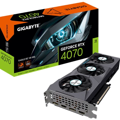 Відеокарта Gigabyte GeForce RTX 4070 EAGLE OC V2 12G (GV-N4070EAGLE OCV2-12GD)