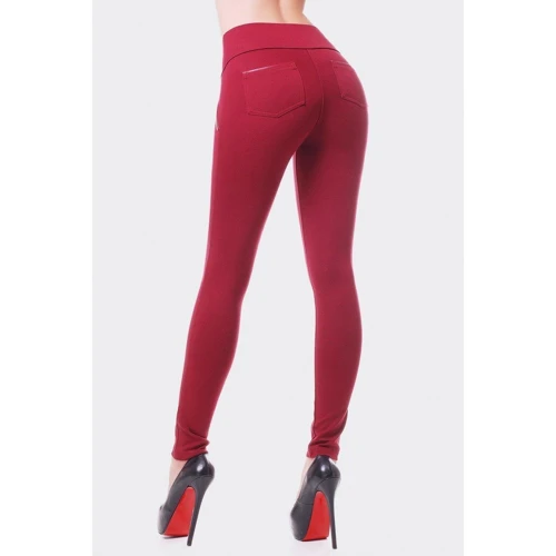 Леггинсы ArtStyleLeggings LSN-245A-42 42 бордовые: Вид Леггинсы