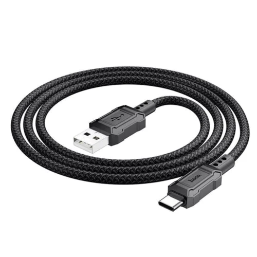 Кабель Hoco USB Cable to USB-C X94 Leader 3A 1m Black: Довжина 1 м