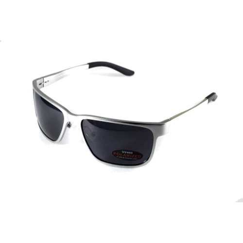 Спортивные очки Темные очки с поляризацией BluWater Alumination 2 (gray) (silver metal) Polarized (4АЛЮМ2-С20П)