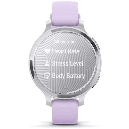 Смарт-часы Garmin Lily 2 Active Silver with Purple Jasmine Silicone Band (010-02891-01): Фитнес-функции Пульсометр, Шагомер, Подсчет калорий, Пульсоксиметр, GPS-модуль