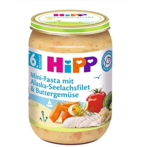 Пюре HIPP Овочі з морською рибою, 190 г (4062300261563)