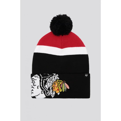 Шапка мужская 47 Brand Mokema Chicago Blackhawks черная (H-MKEMA04ACE-BK)