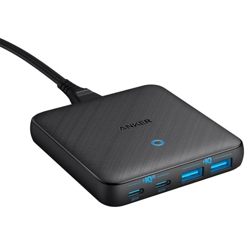 Зарядное устройство ANKER Wall Charger 2xUSB-C+2xUSB PowerPort 543 Atom III Slim 4 65W Black (A2046G12)