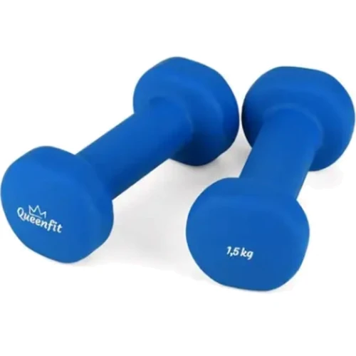 Гантель Hop-Sport Queenfit 2х1.5 кг світло-синій: Вага гантелі, кг 1.5