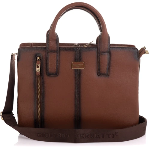 Мужская сумка мессенджер Giorgio Ferretti коричневая (SHIGF2019182-brown): Пол Мужской