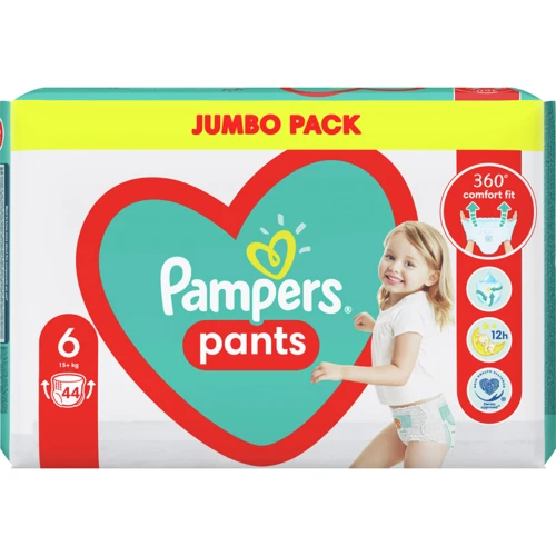 Подгузники Pampers трусики Pants Giant Размер 6 (15+ кг) 44 шт (8006540069356) фото 11