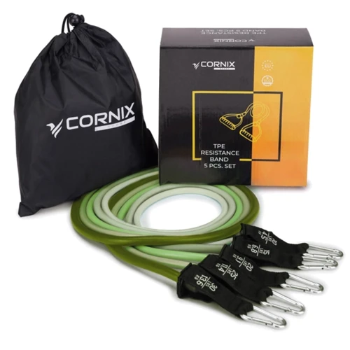 Эспандер Cornix набор трубчатых 5 шт 4.5-13.6 кг XR-0255