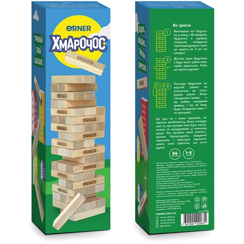 Настольная игра Orner Игра дженга Небоскреб ЭКО