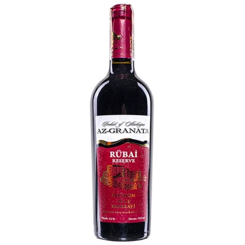 Вино виноградное Az-Granata РУБАИ 2015 красное сухое, 13%, 0.75л (TVZ4760081505875)
