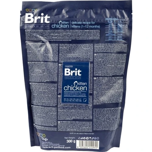 Сухий корм Brit Premium by Nature Cat Kitten набір 2+1 для кошенят з куркою 300г (2700000024881): Клас Премиум
