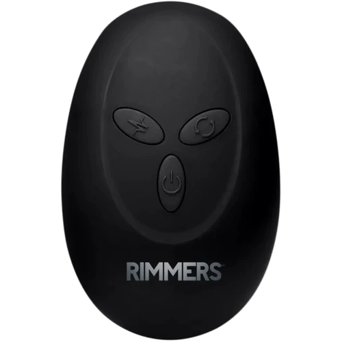 Анальная пробка с вибрацией Rimmers Slim R Smooth Rimming Plug With Remote (черный)