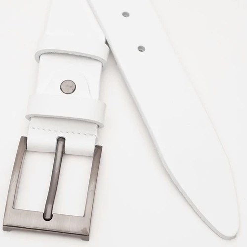 Мужской ремень Borsa Leather белый (V1125FX14-white): Пол Мужской