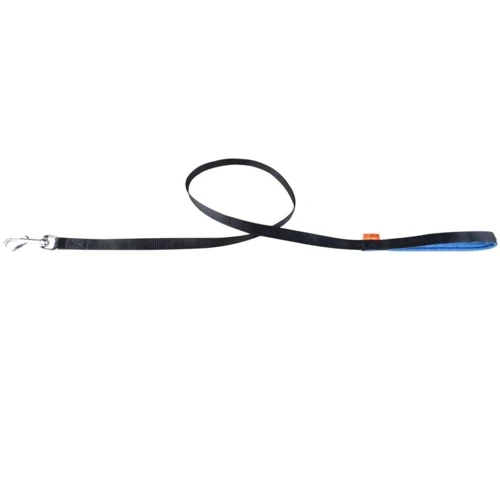 Поводок нейлоновый Collar Dog Extreme, прорезиненная ручка, 20мм/122см, Черный (4820082494438)