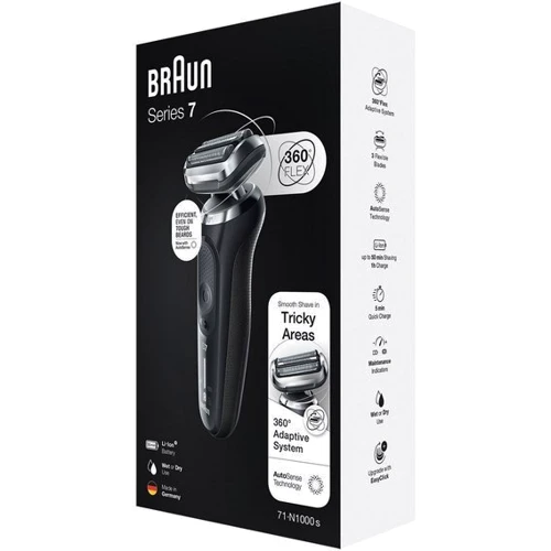 Электробритва BRAUN 71-N1000s BLK: Возможность влажного бритья есть