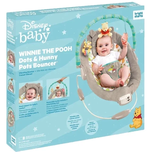 Шезлонг Bright Starts Winnie The Pooh Dots & Hunny Pots (60256) (074451602564): Тип шезлонги