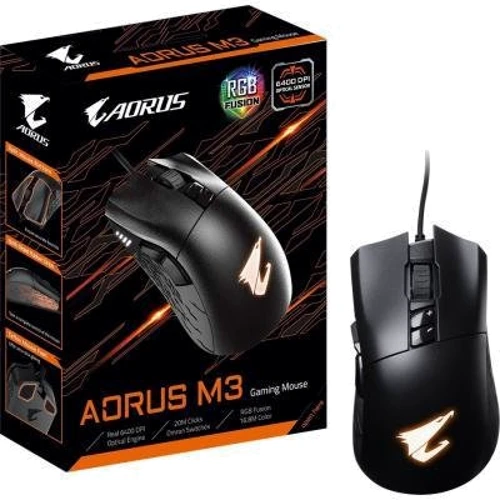 Мышь GIGABYTE AORUS M3: Длина кабеля 1.8 м