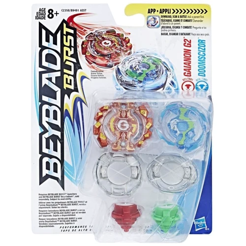 Ігровий набір Hasbro Beyblade Гаянон G2 і Думцізор 2 дзиги в упаковці (B9491_C2358 BEY GAIANON G2 AND DOOMSCIZOR)