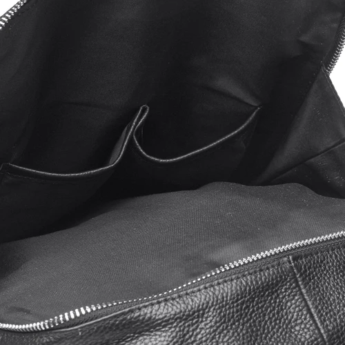 Мужской рюкзак Keizer черный (K168011-black): Материал Натуральная кожа