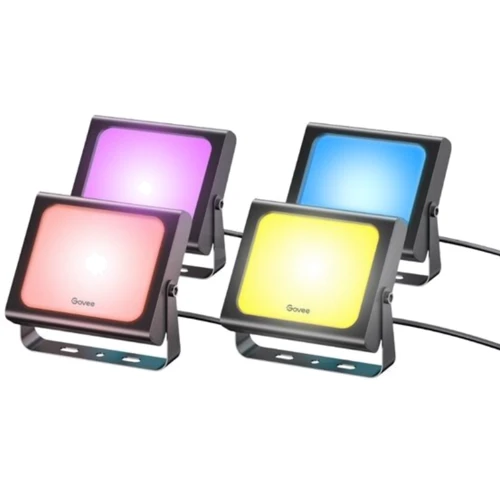 Набор настенных светильников Govee H7060 RGBICWW LED Smart Flood Lights черный (H7060311)