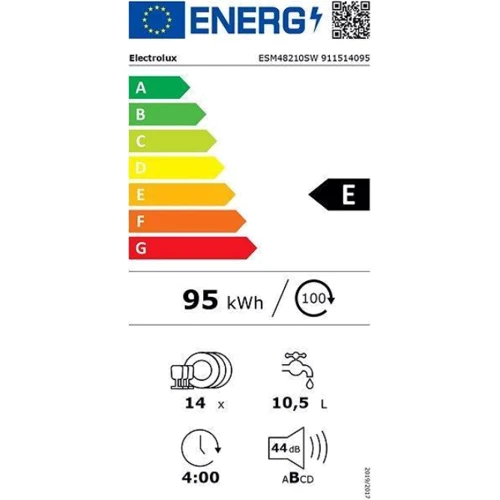 Посудомийка ELECTROLUX ESM48210SW: Розміри 85х60х62 см