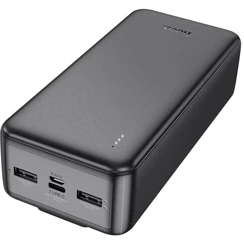 Внешний аккумулятор Hoco Power Bank 20000mAh J118A with Cable Black: Количество USB 4