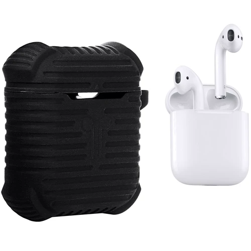Чохол для навушників Becover Case Protective i-Smile with Belt Black IPH1371 (702350) for Apple AirPods