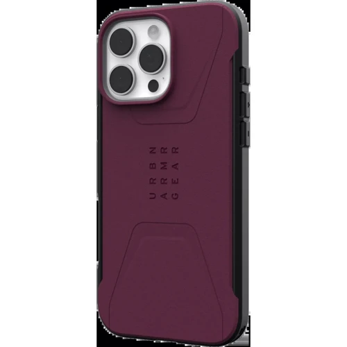 Чехол для iPhone Urban Armor Gear UAG Civilian Magsafe Bordeaux (114445119049) for iPhone 16 Pro Max: Цвет бордовый