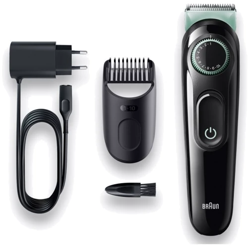 Машинка для стрижки (триммер) Braun BeardTrimmer BT3321: Зона применения Для окантовки, Для лица, Для бороды