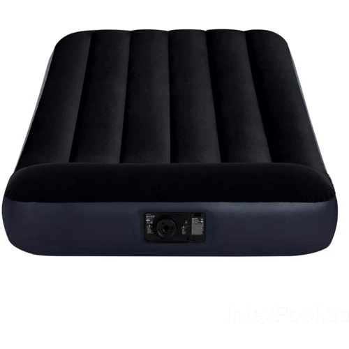 Надувний матрац Intex Pillow Rest, 99х191х25 см (64141): Матеріал ПВХ з велюровим покриттям