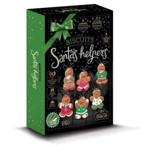 Рождественские пряники Biscuits Santas helpers, 575 г (WT4624): Вес нетто 575 г