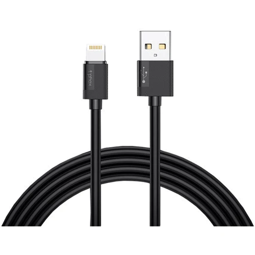 Кабель T-PHOX USB Cable to Lightning Nets 1.2m Black (T-L801 black)
