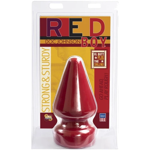 Анальная пробка Doc Johnson Red Boy - XL Butt Plug The Challenge